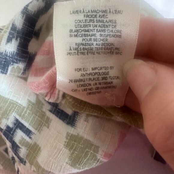 Anthropologie Maeve ikat womens tank 10 - Picture 7 of 7